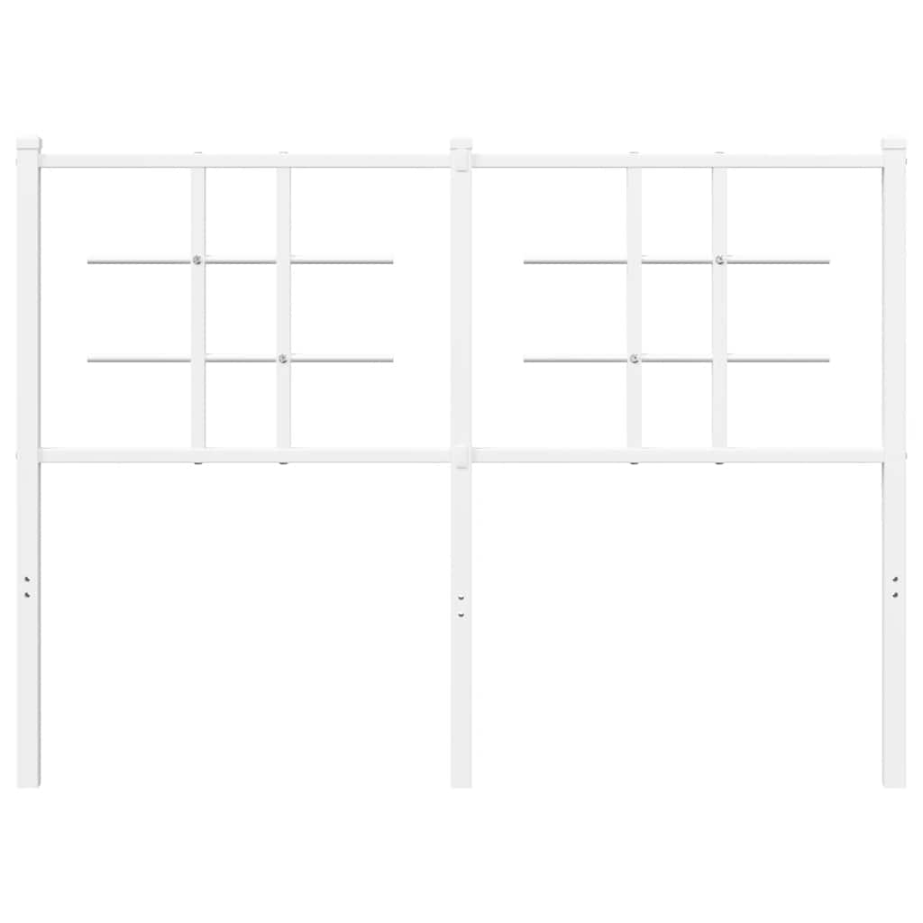Ersatz-Kopfteil Metall Weiß 100 cm