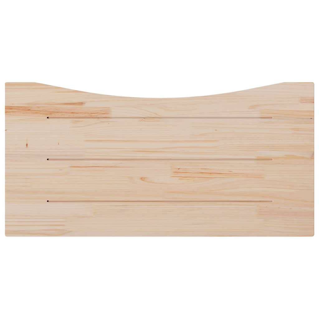 Schreibtischplatte 80x40x2,5 cm Massivholz Kiefer