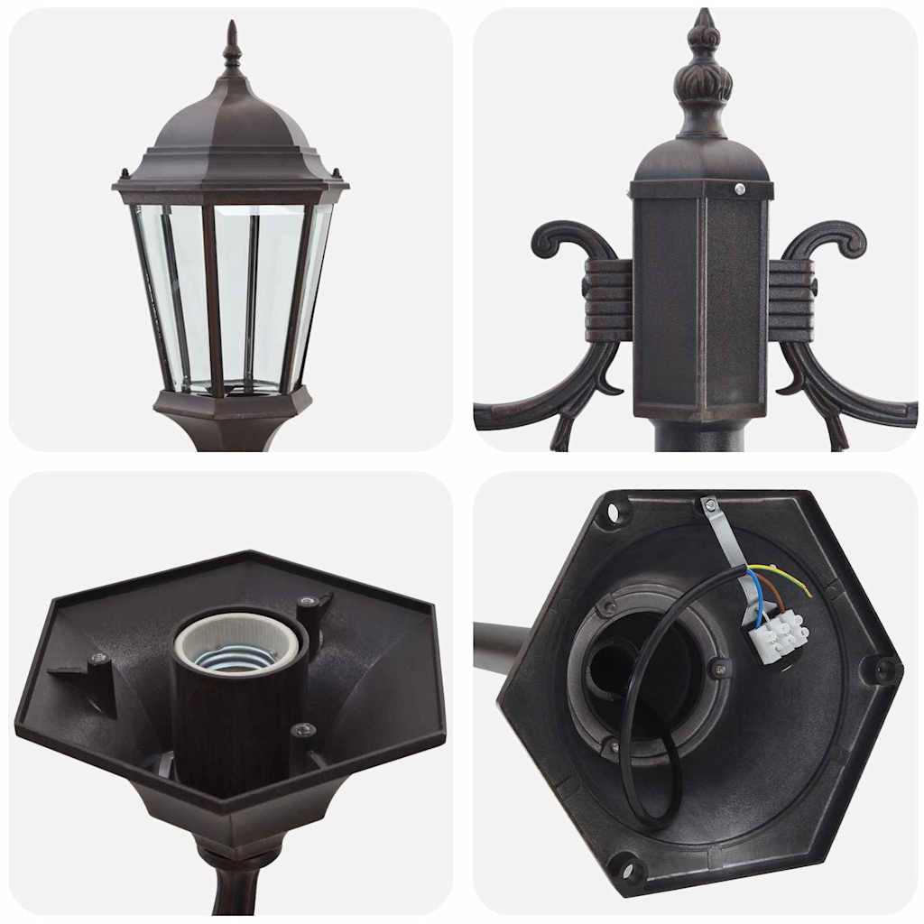 Garten-Licht Vintage gebürstetes Grün 57 x 49 x 241 cm