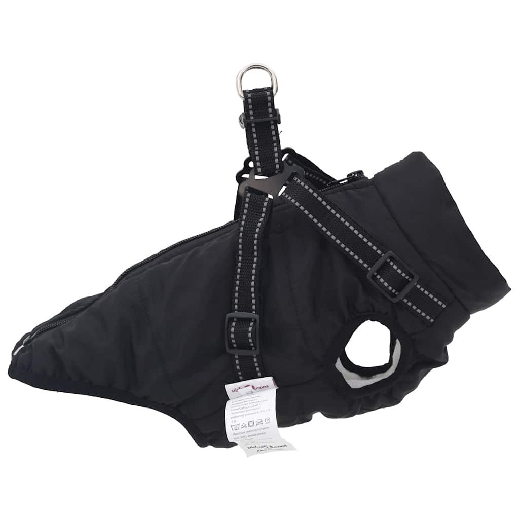 Hundemantel mit Geschirr Wasserdicht Reflektierend Lila L48