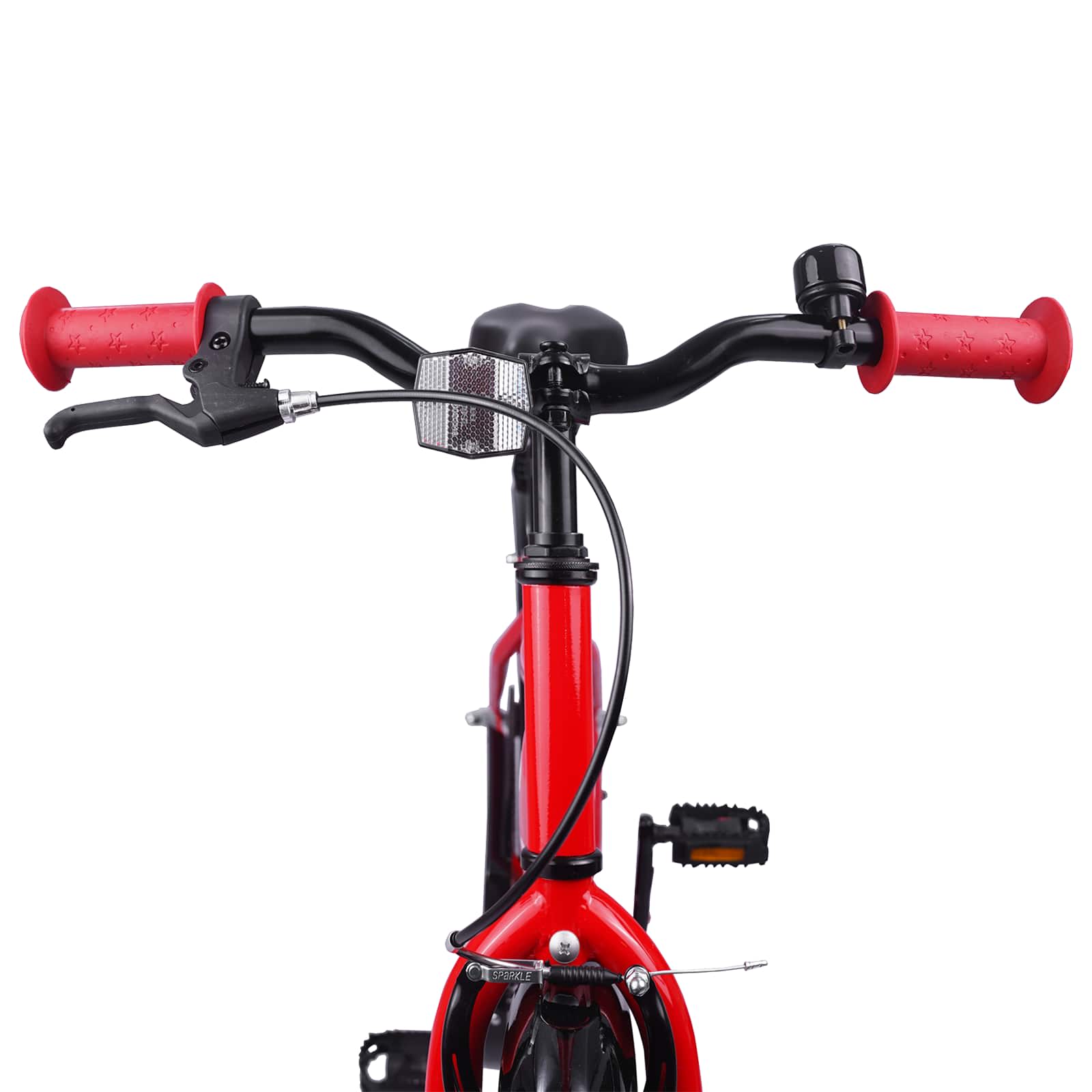 Kinderfahrrad 12 Zoll für 2-4 Jahre alt Schwarz