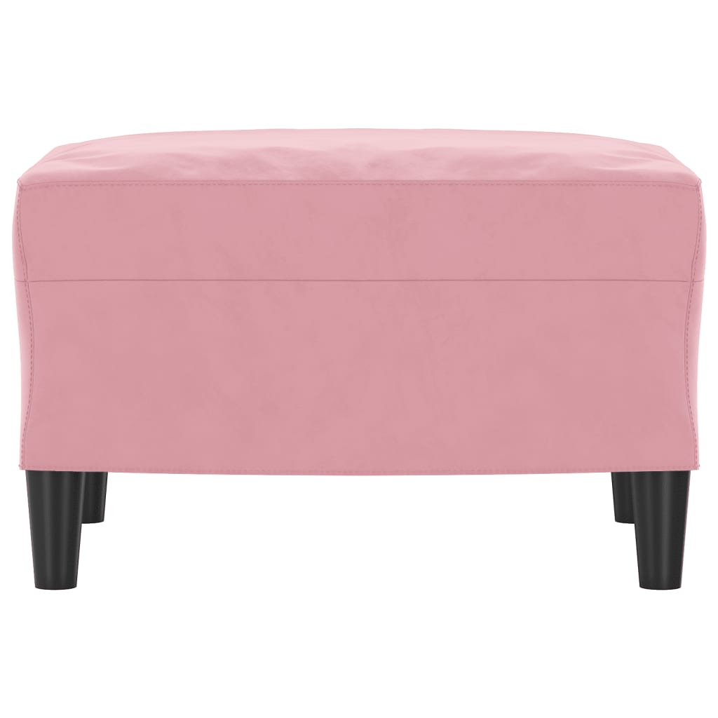Fußhocker Hellgrau 60x50x41 cm Samt