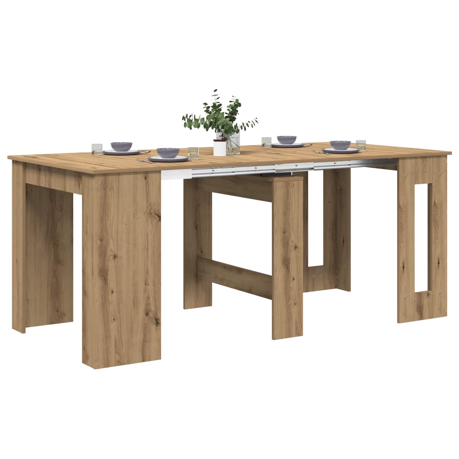 Esstisch 180 x 85 x 75 cm Holzwerkstoff Schwarze Eiche