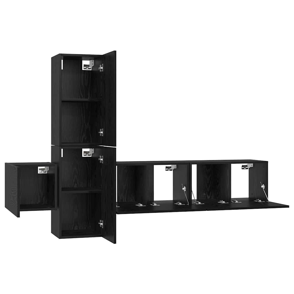 5-tlg. TV-Schrank-Set Weiß Holzwerkstoff