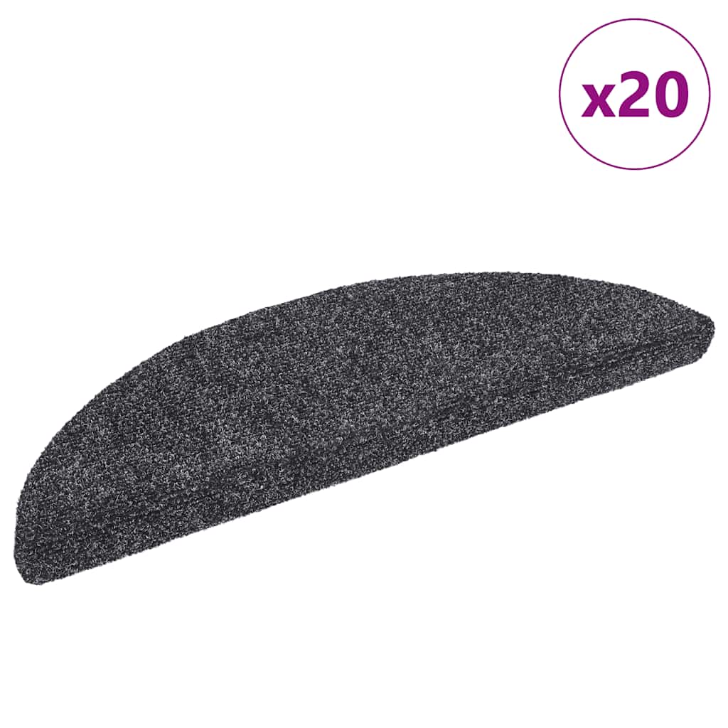 Stufenmatten Selbstklebend 15 Stk. 56x17x3 cm Hellbraun Halbrund