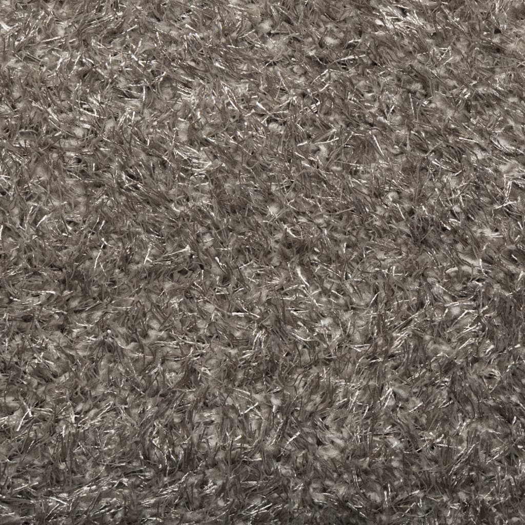 Teppich ISTAN Hochflor Glänzend Anthrazit 100x200 cm