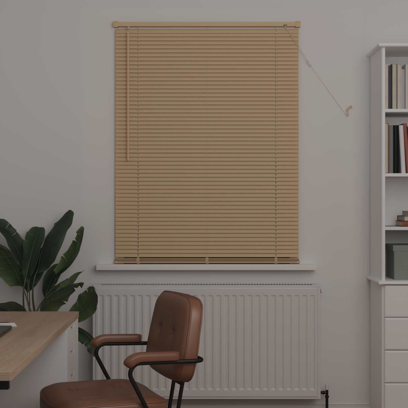 Jalousie Silber Grau 150 x 40 cm 25 mm PVC