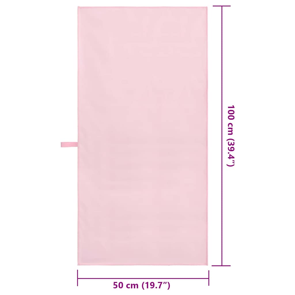 Sporthandtücher 2 pcs Schwarz 50 x 30 cm Polyester und Polyamid
