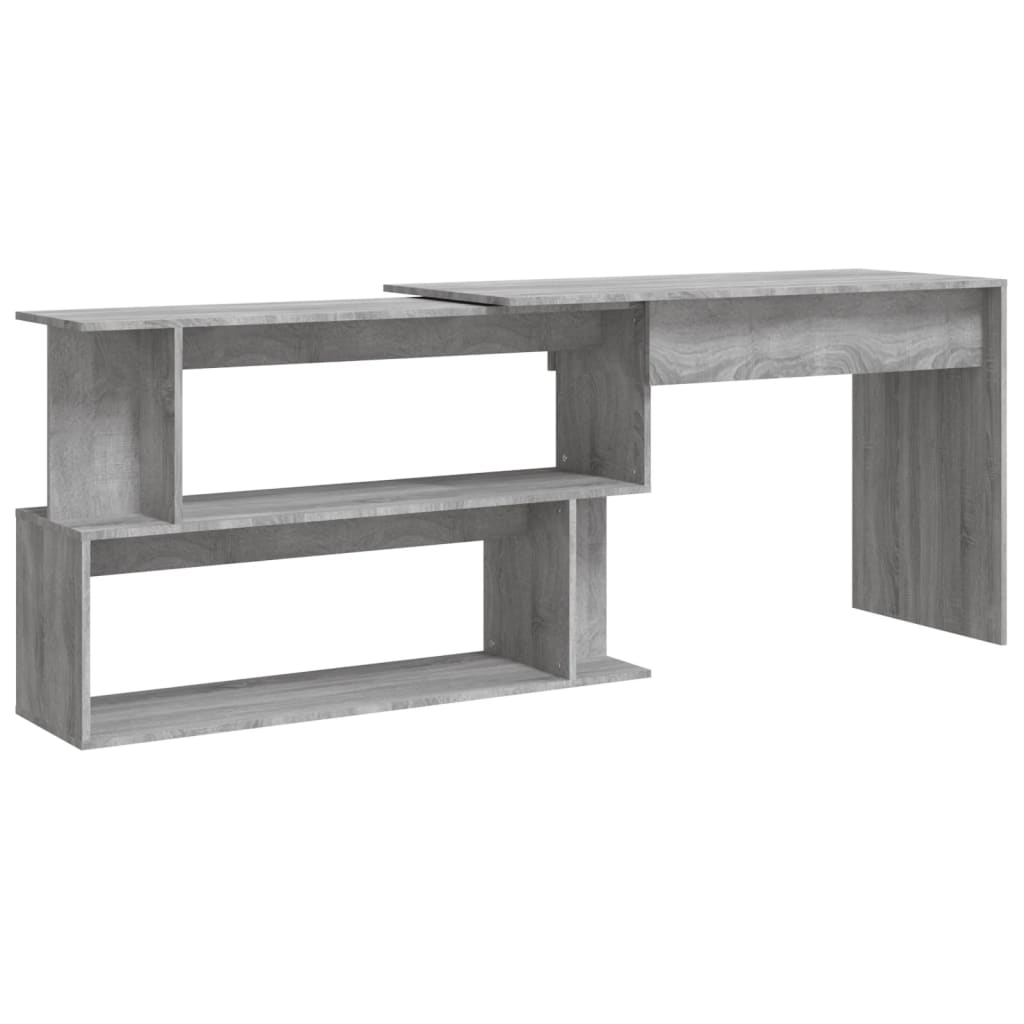 Eckschreibtisch Weiß 200x50x76 cm Holzwerkstoff