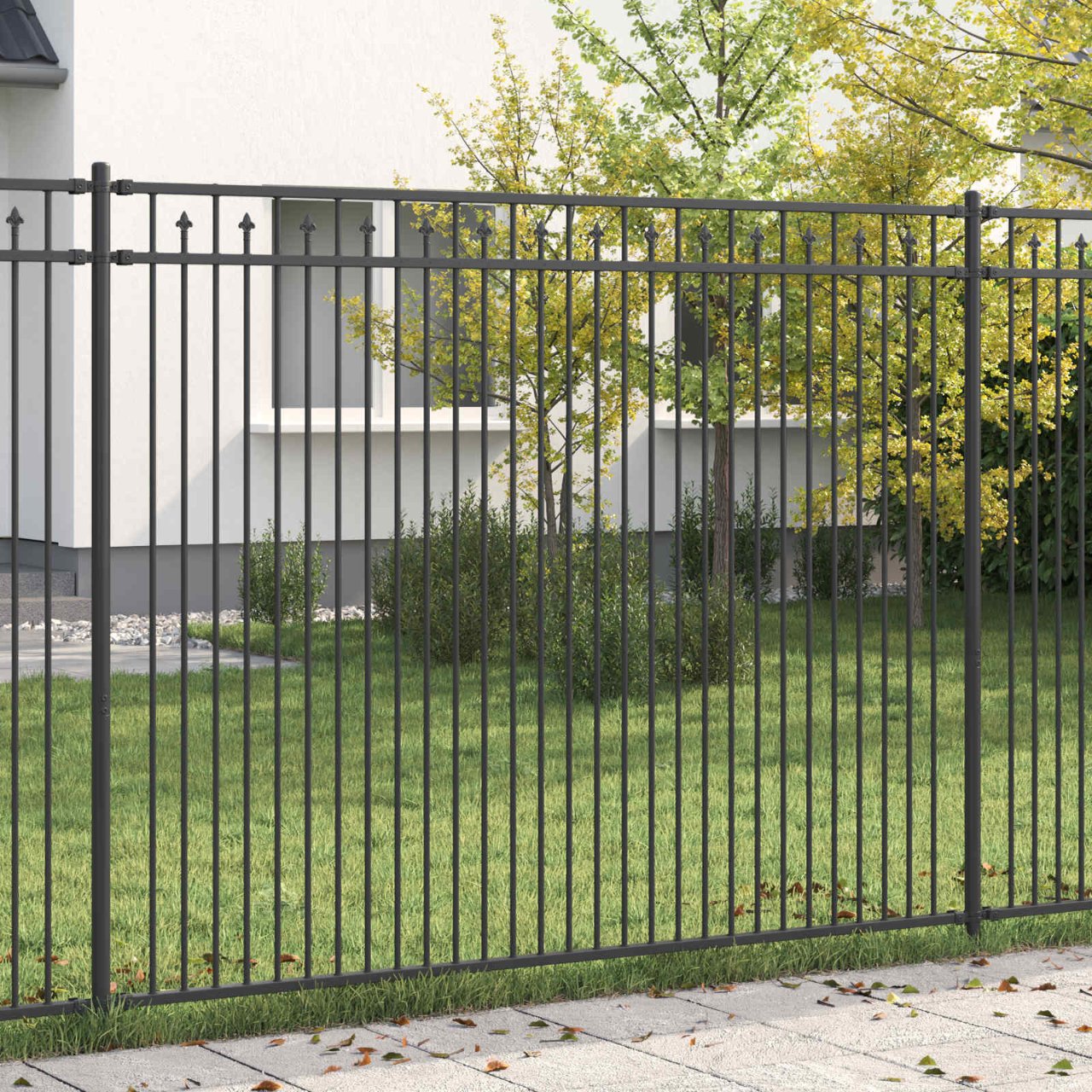 Spitzenzaun BAARLO Schwarz