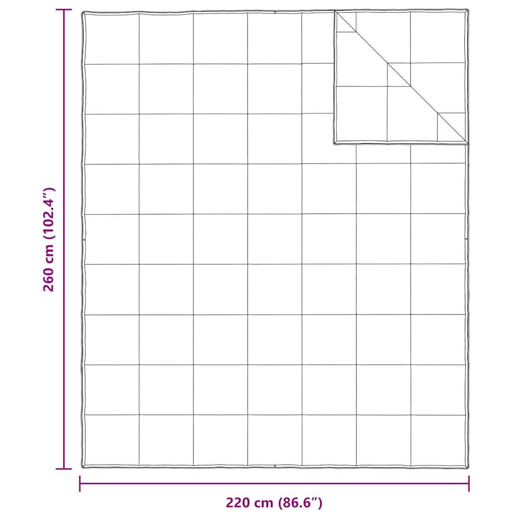 2-in-1 Bettdecke Weiß 135 x 200 cm Feder