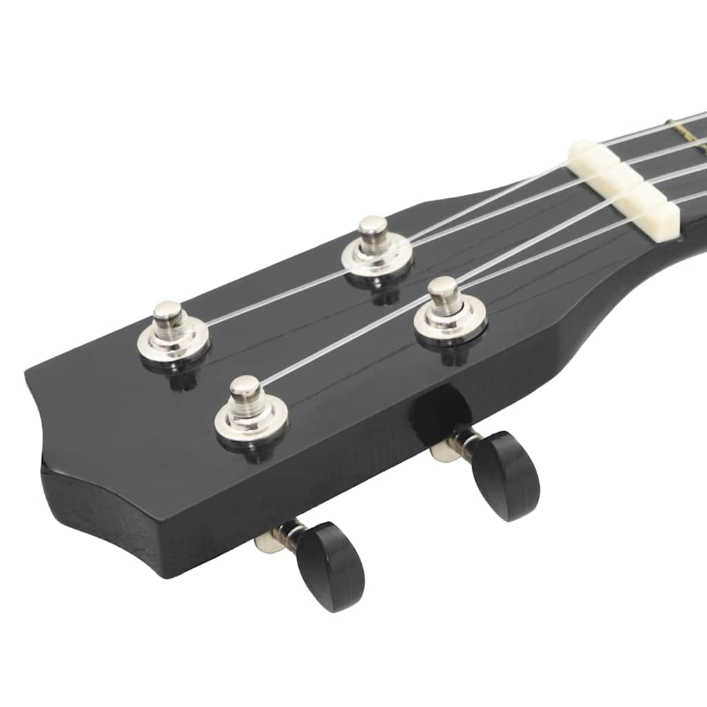 Sopran Ukulele Set für Kinder mit Tasche Dunkles Holz 21