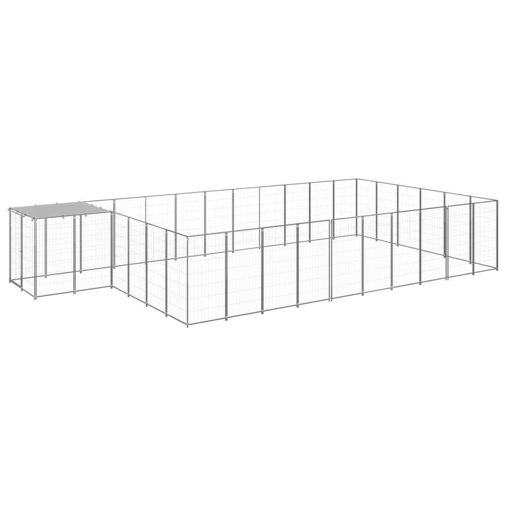 Hundezwinger Schwarz 4,84 m² Stahl