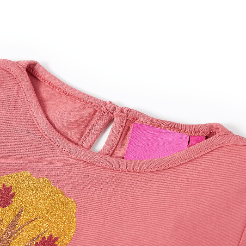 Kinder-Langarmshirt Dunkelorange 140