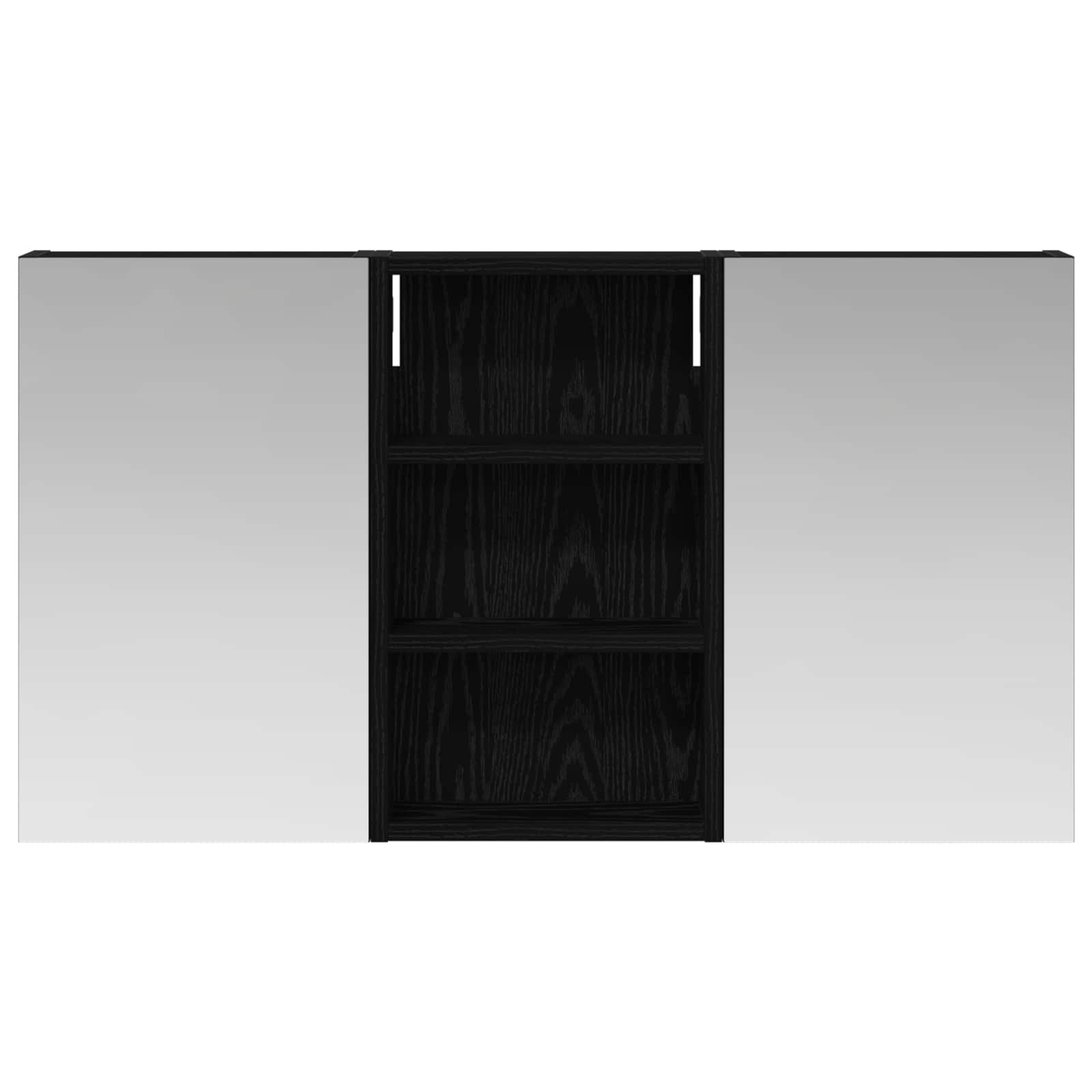 Badezimmerschrank-Set 3 pcs 80 x 10,5 x 50 cm Holzwerkstoff