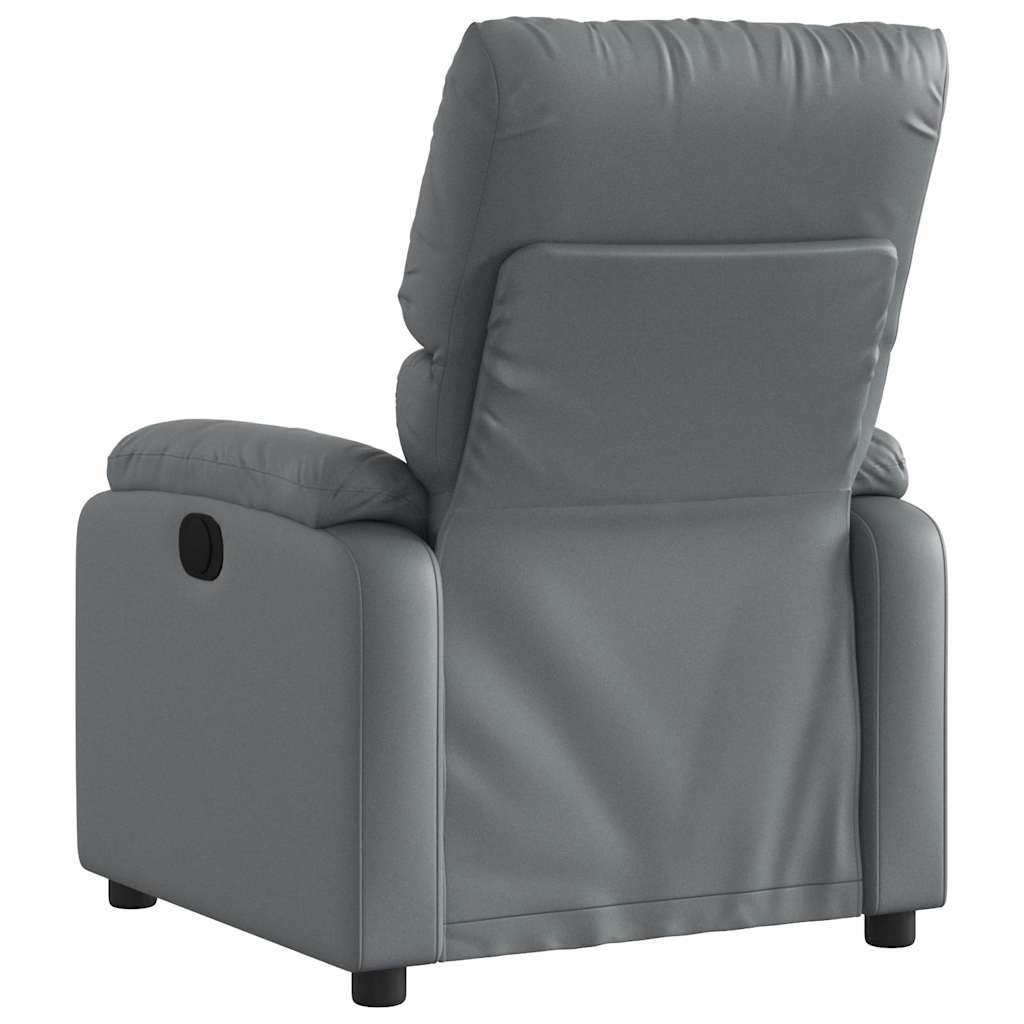 Massage-Relaxsessel, Kunstleder, Schwarz