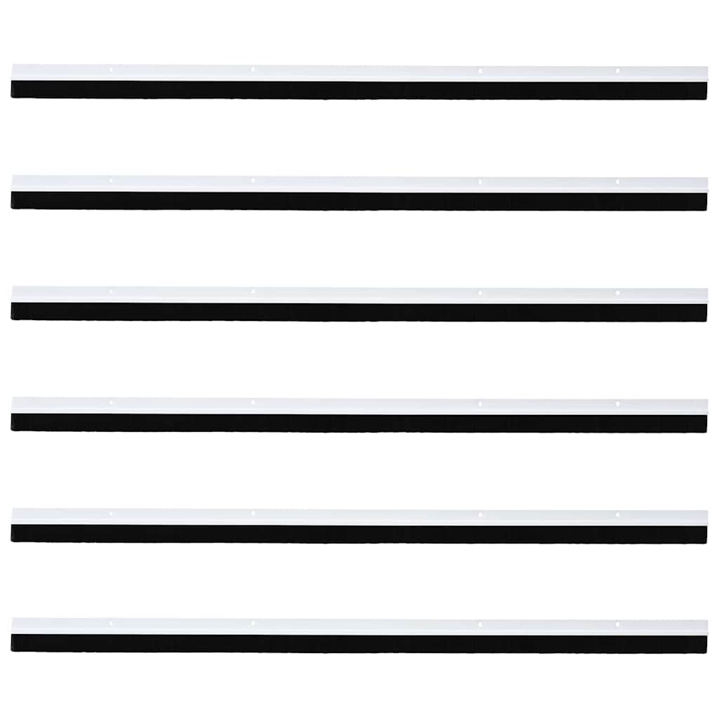 Aufsteck Türbürstendichtungen 2 pcs Braun 100 cm