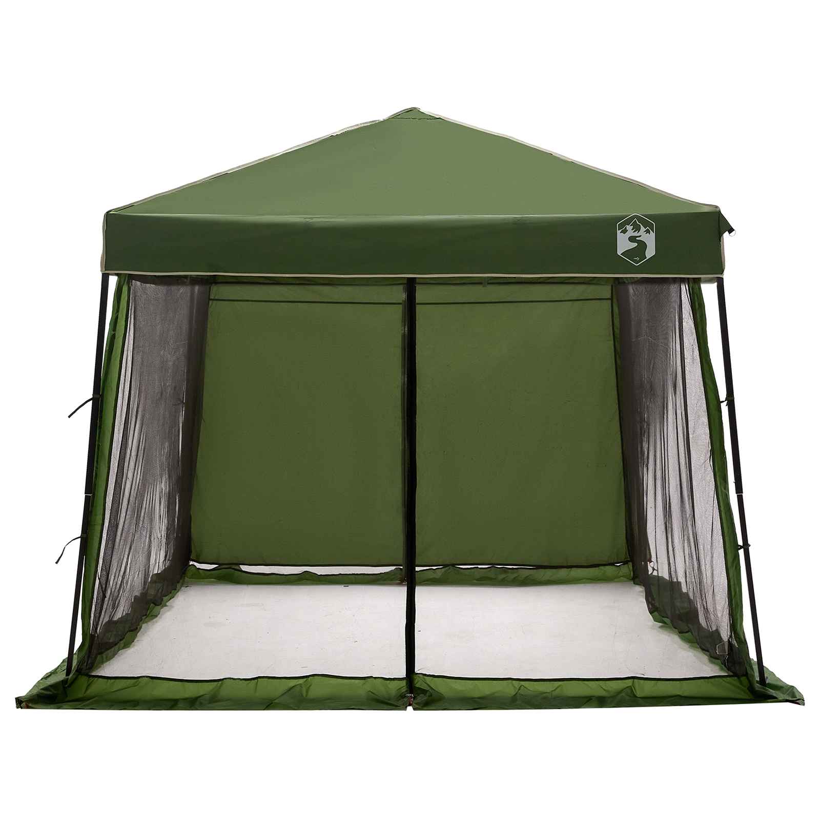 Camping-Zelt-Set mit Dach 2 pcs Blau Taffeta und Stoff