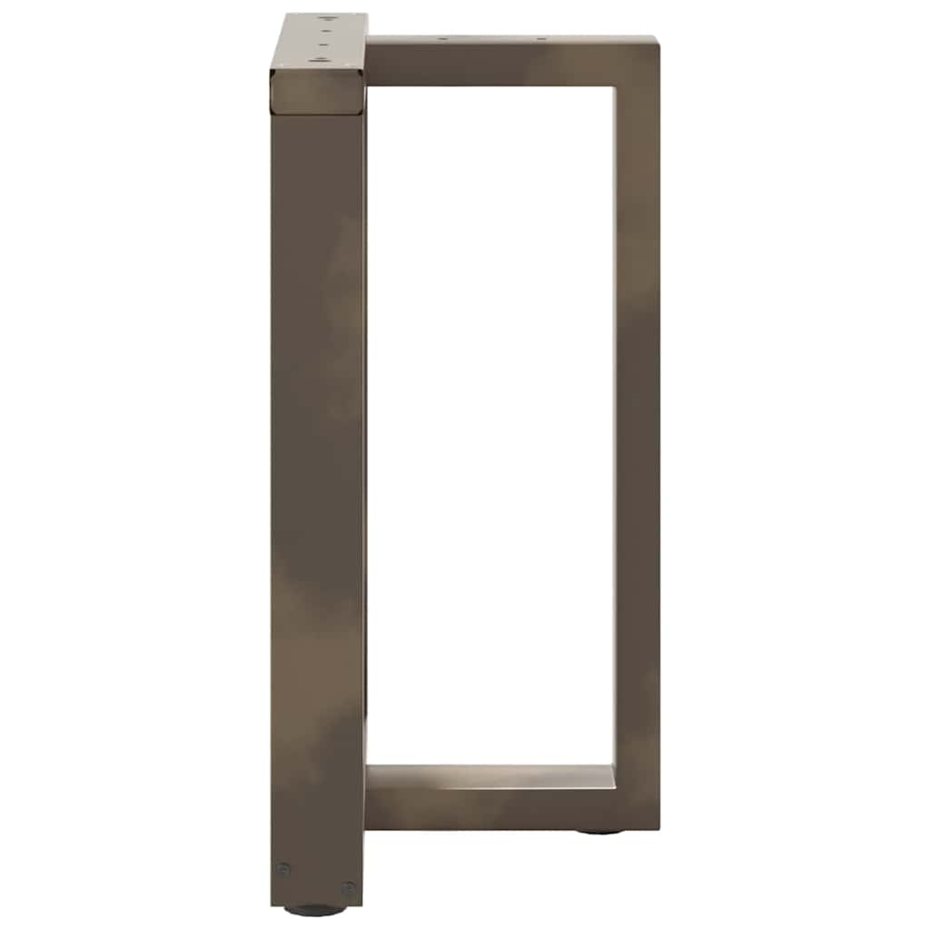 Couchtischbeine T-Form 2 Stk. Schwarz 30x25x(30-31) cm Stahl