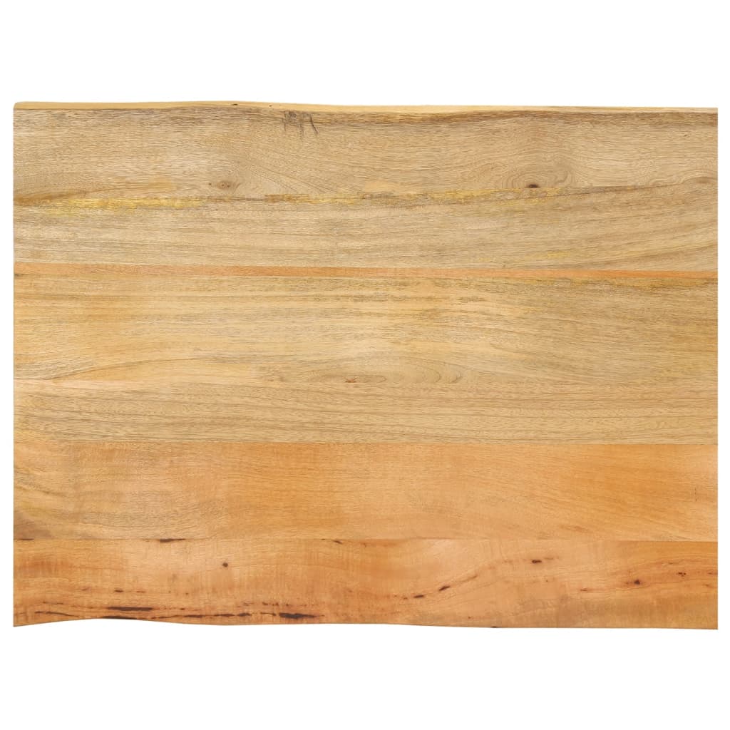 Tischplatte 40x40x2,5 cm Rechteckig Massivholz Akazie Baumkante