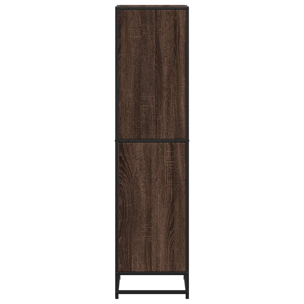 Bücherregal Schwarz 60x35x139 cm Holzwerkstoff