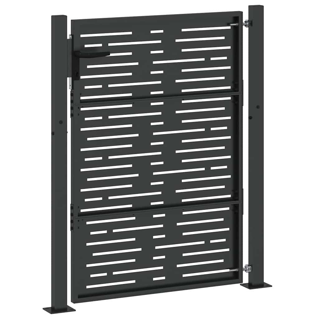 Gartentor 100x75 cm Cortenstahl Quadratisches Design