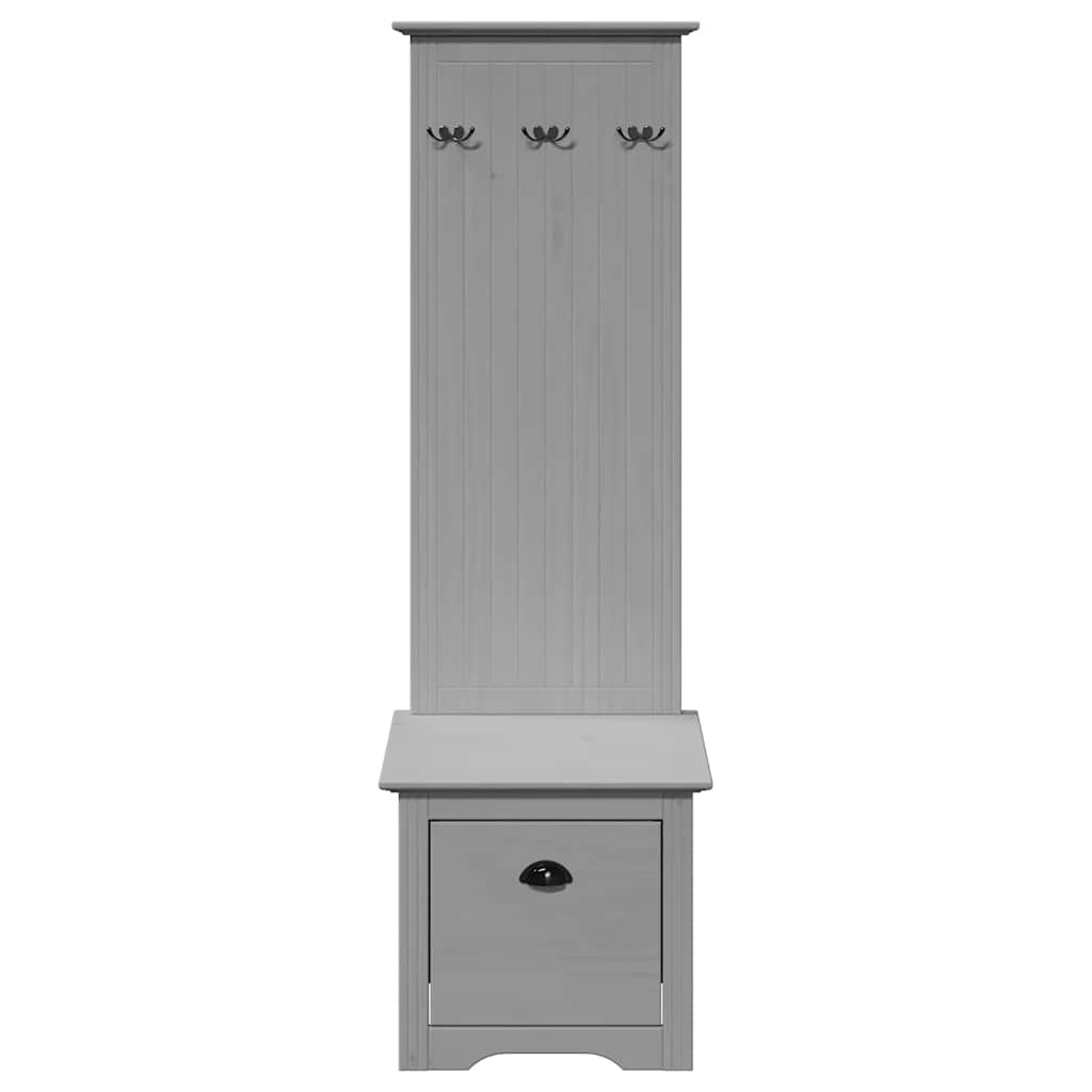 Flurschrank mit Haken BODO Weiß 50x40x157 cm