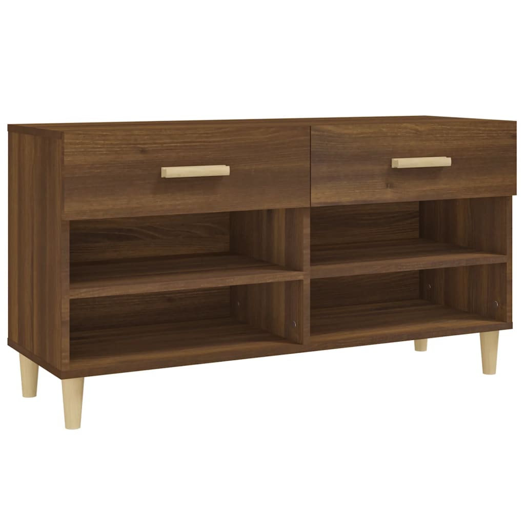 Schuhschrank Weiß 102x35x55 cm Holzwerkstoff