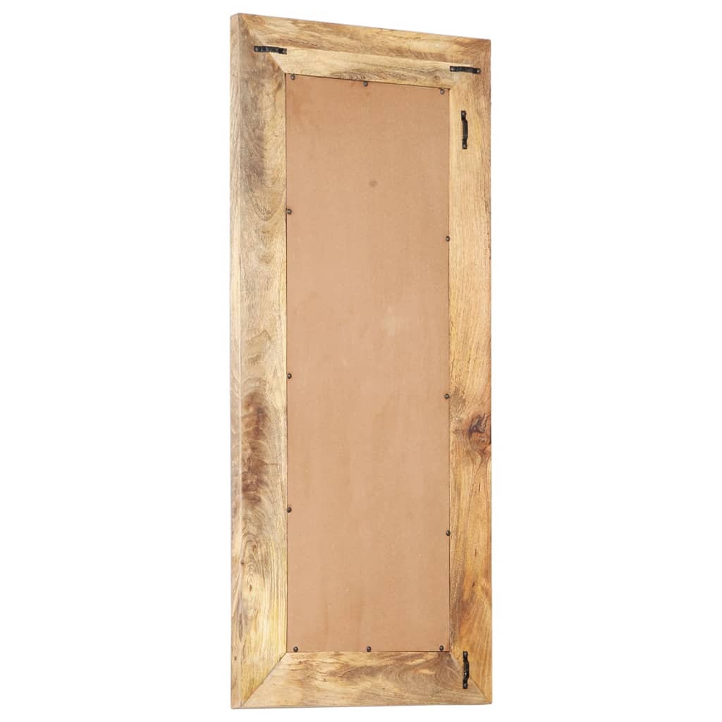 Spiegel Handgeschnitzt 50x50x2,6 cm Massivholz Mango