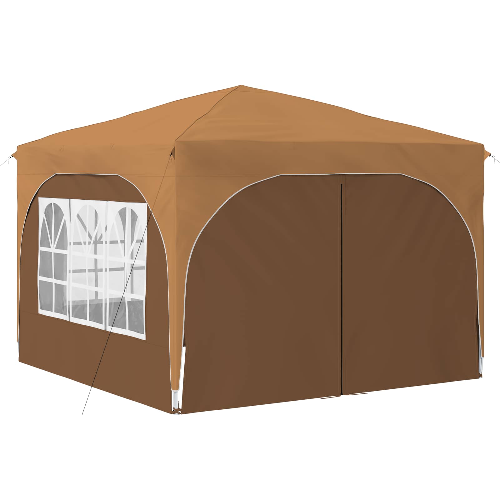 Pop-up Partyzelt 290 x 290 x 245 cm Creme