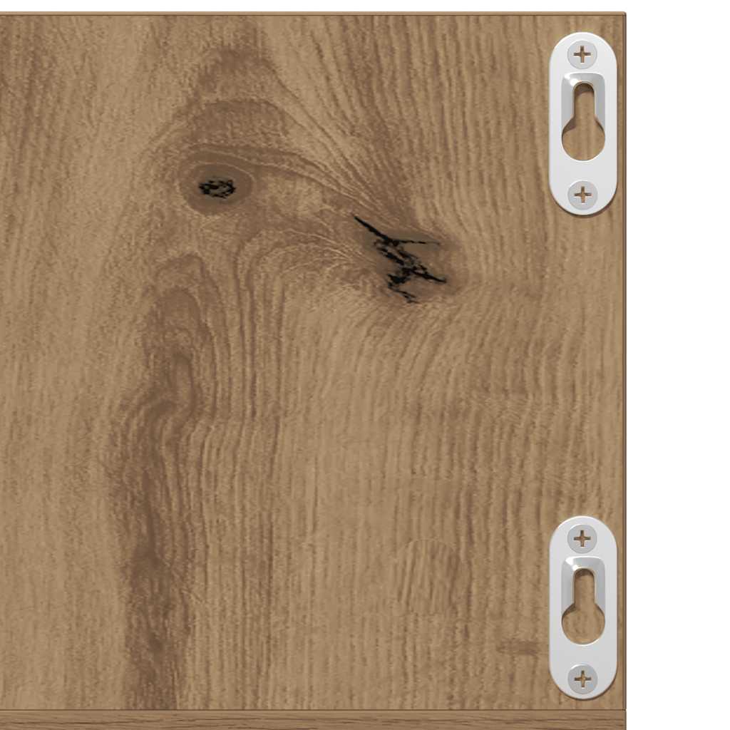 CD-Wandregal Weiß 75x18x18 cm Holzwerkstoff