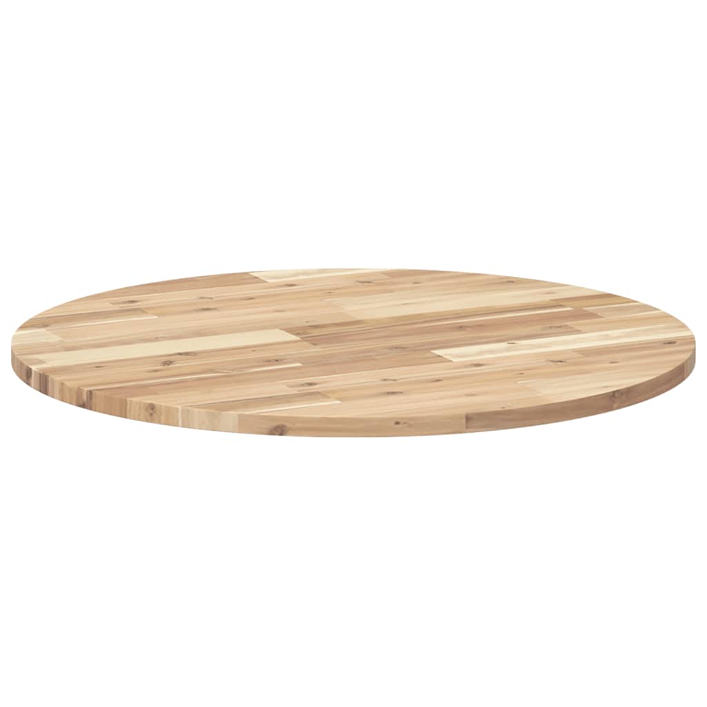 Tischplatte Rund Ø40x2 cm Massivholz Akazie