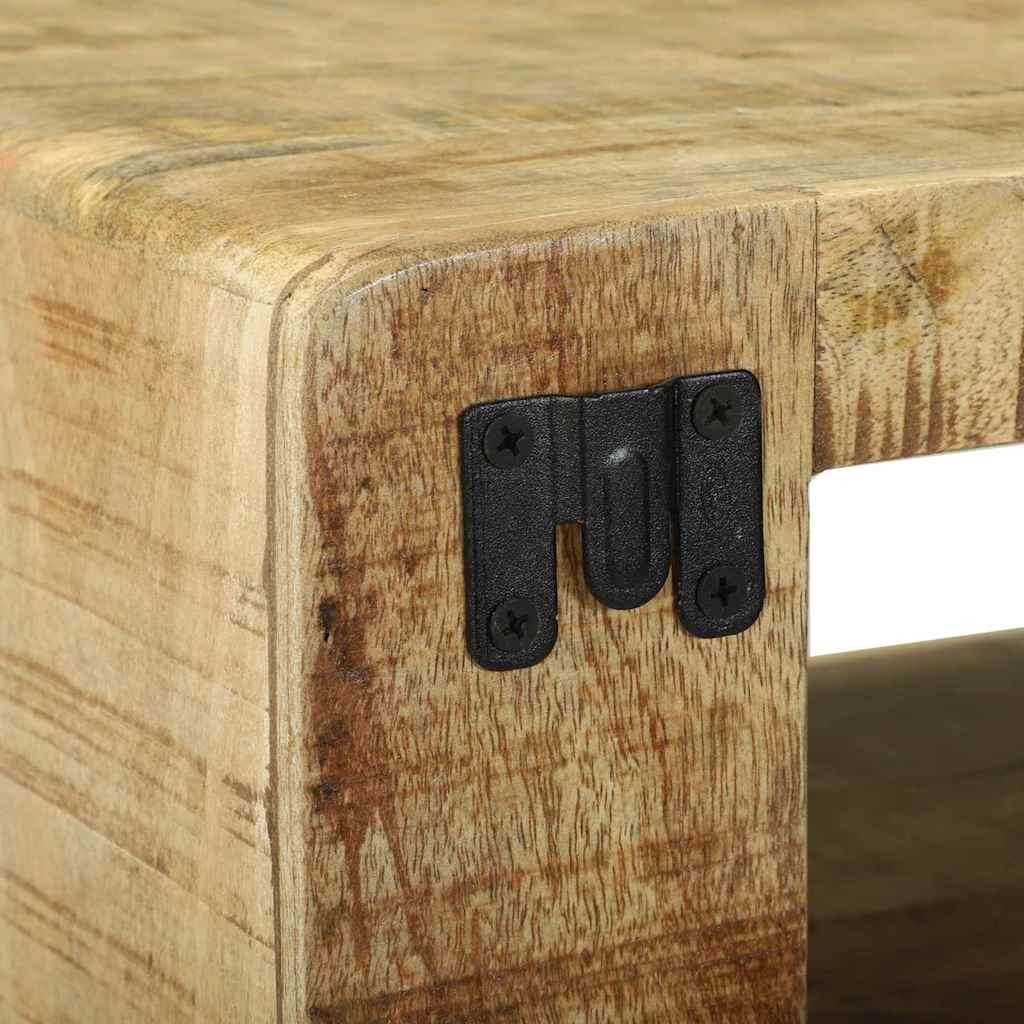 TV-Schränk mit Regal Braun 60 x 32 x 36 cm Massivholz Mango