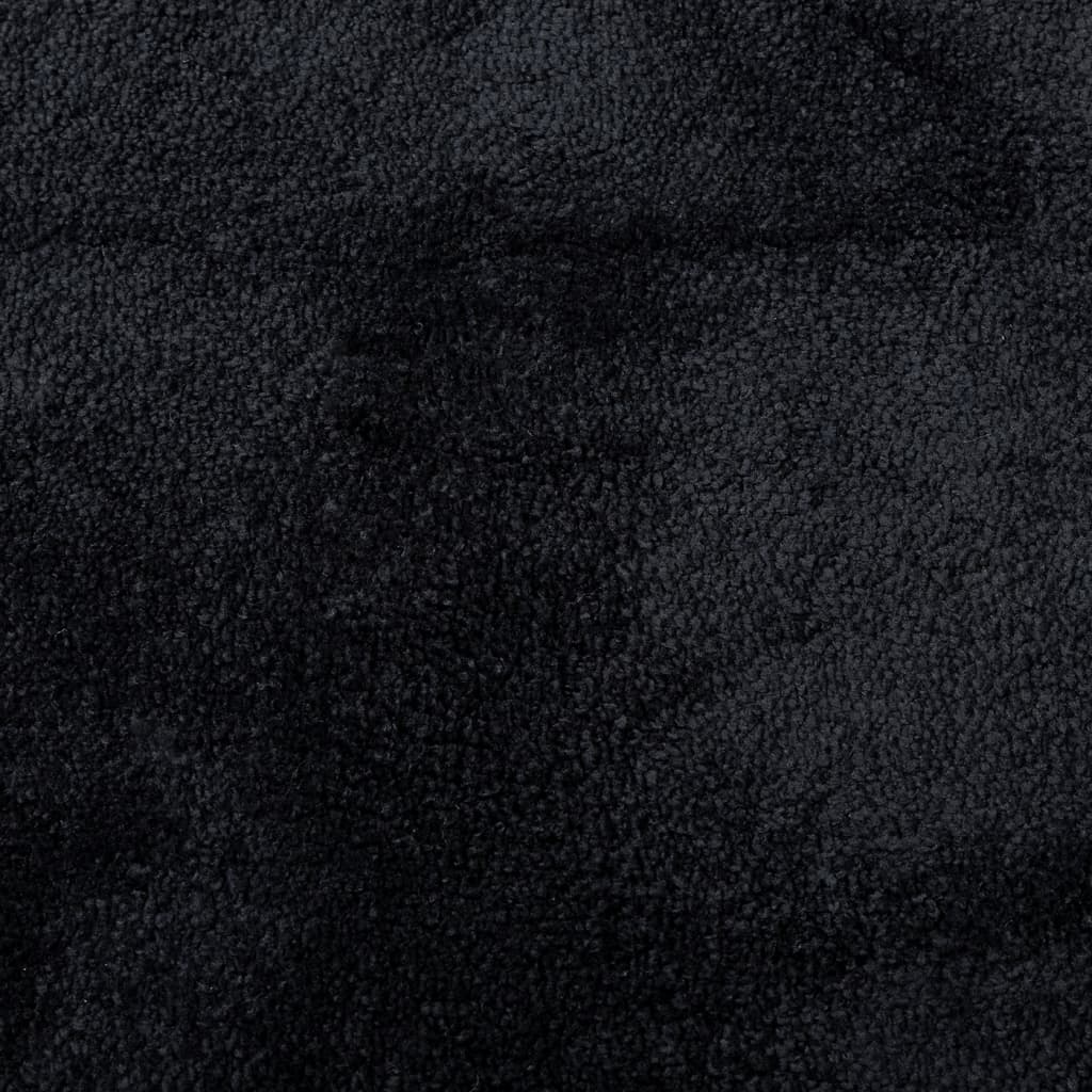 Teppich OVIEDO Kurzflor Anthrazit 120x120 cm