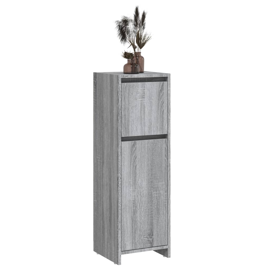 Badezimmerschrank Weiß 30x30x95 cm Holzwerkstoff