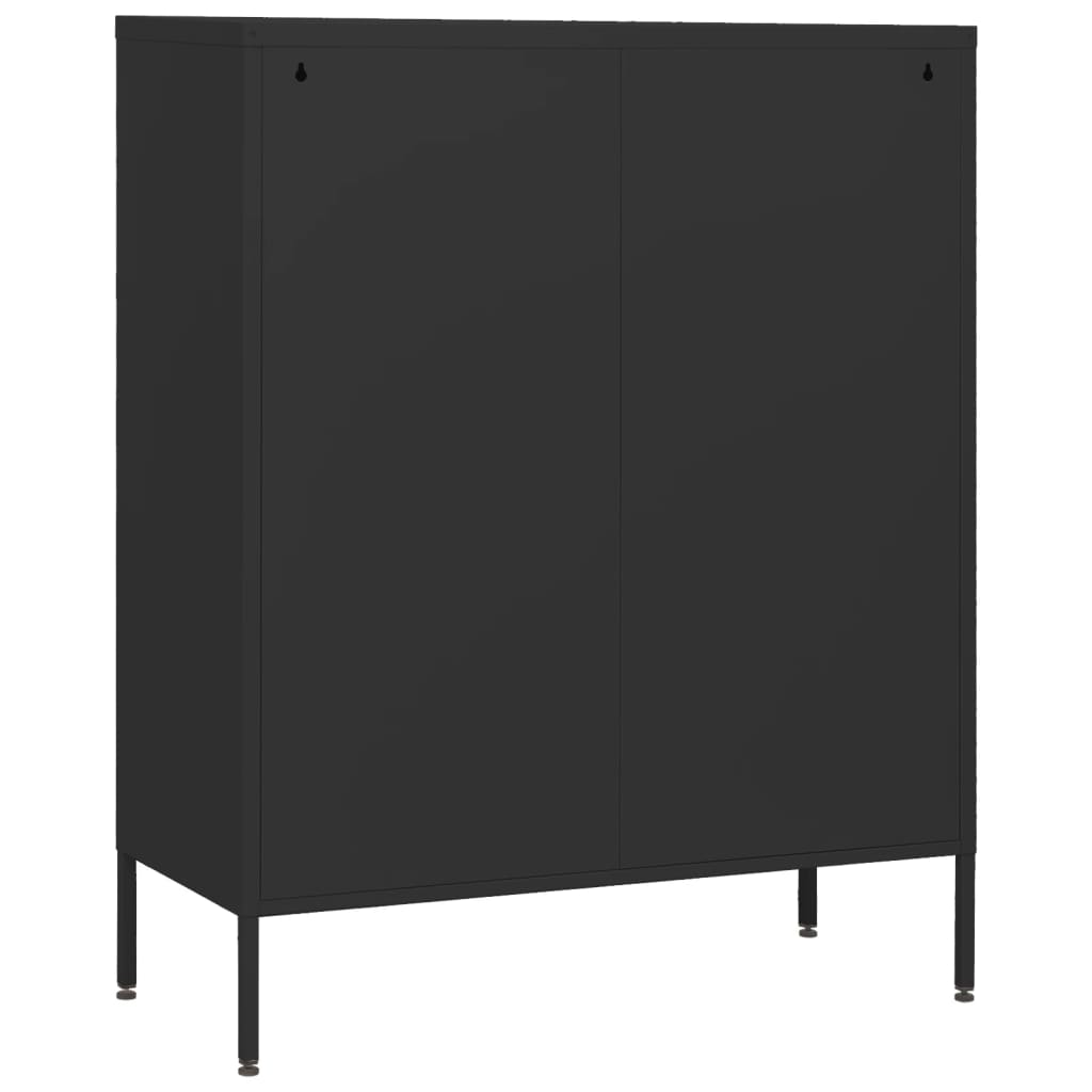 Kommode Olivgrün 80x35x101,5 cm Stahl