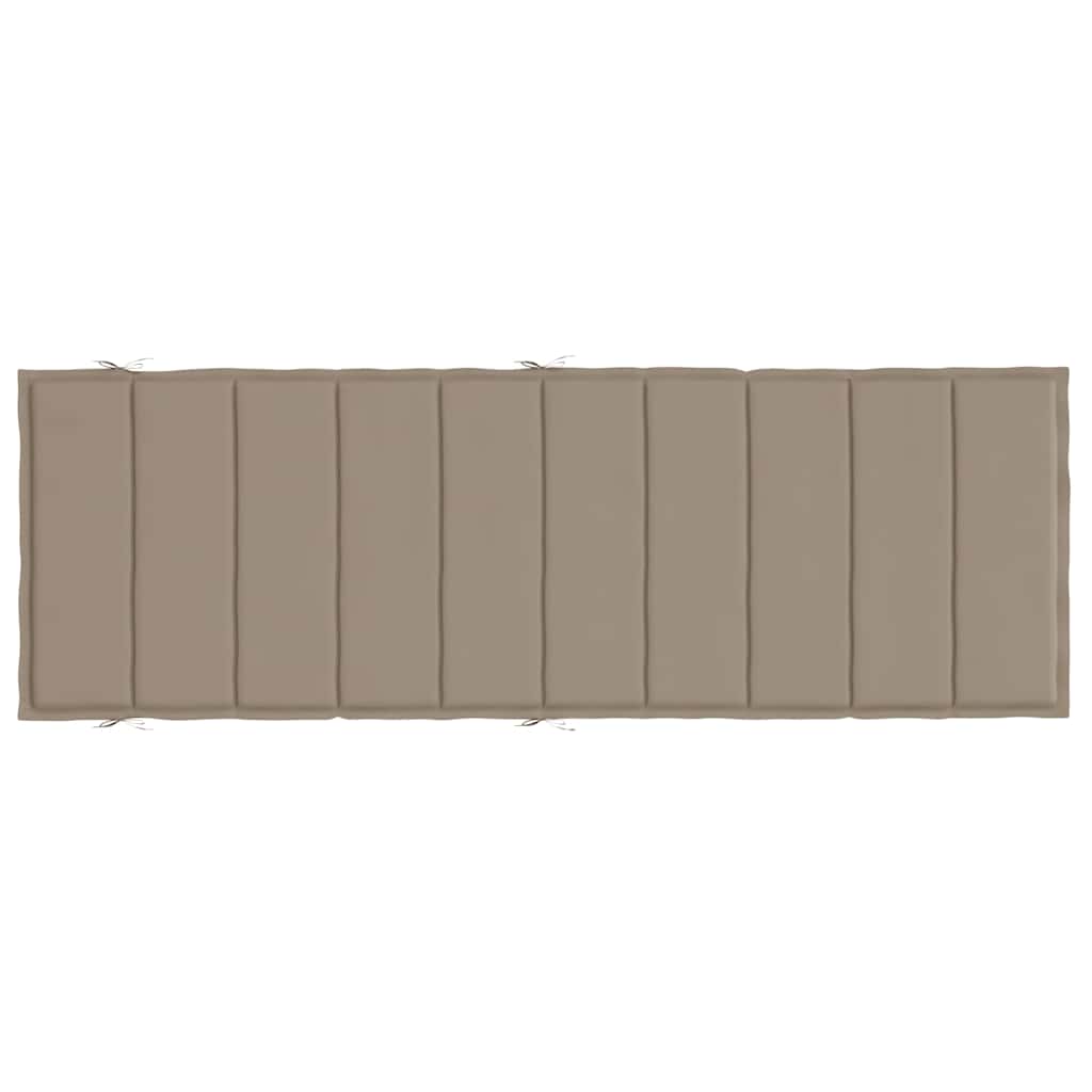 Sonnenliegen-Auflage Grau 186x58x4 cm Oxford-Gewebe