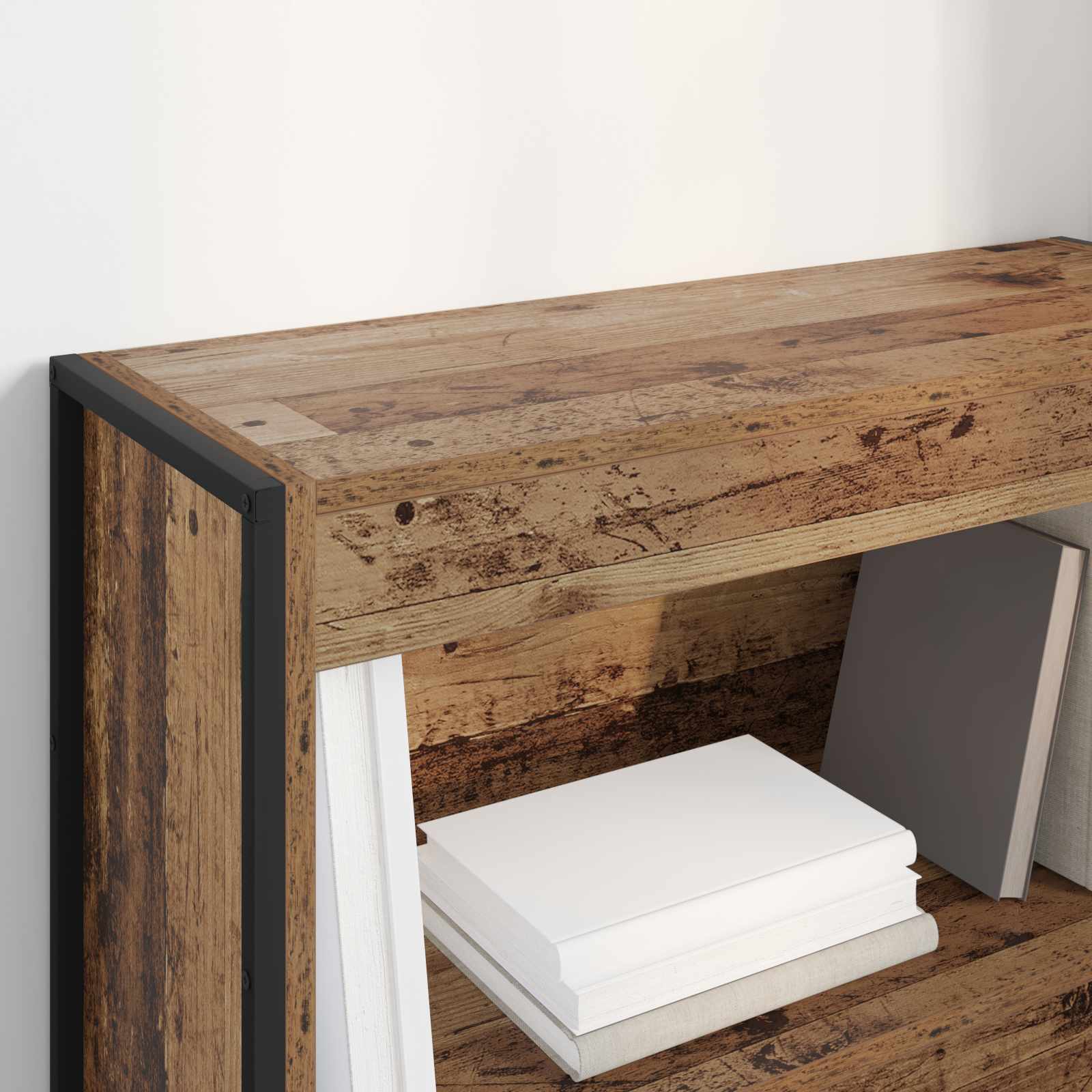 Bücherregal 2 pcs Schwarz Eichen-Optik 60 x 30 x 189,5 cm