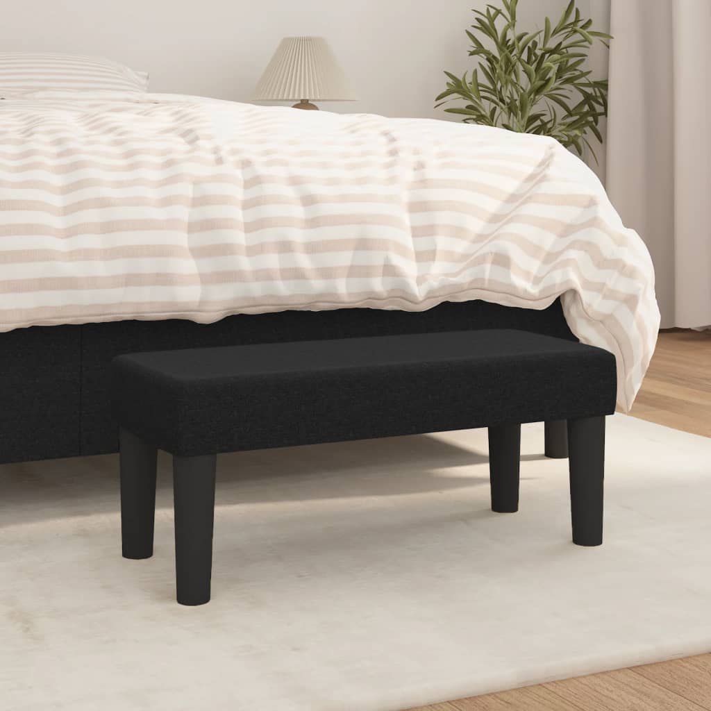 Sitzbank Hellgrau 70x30x30 cm Stoff