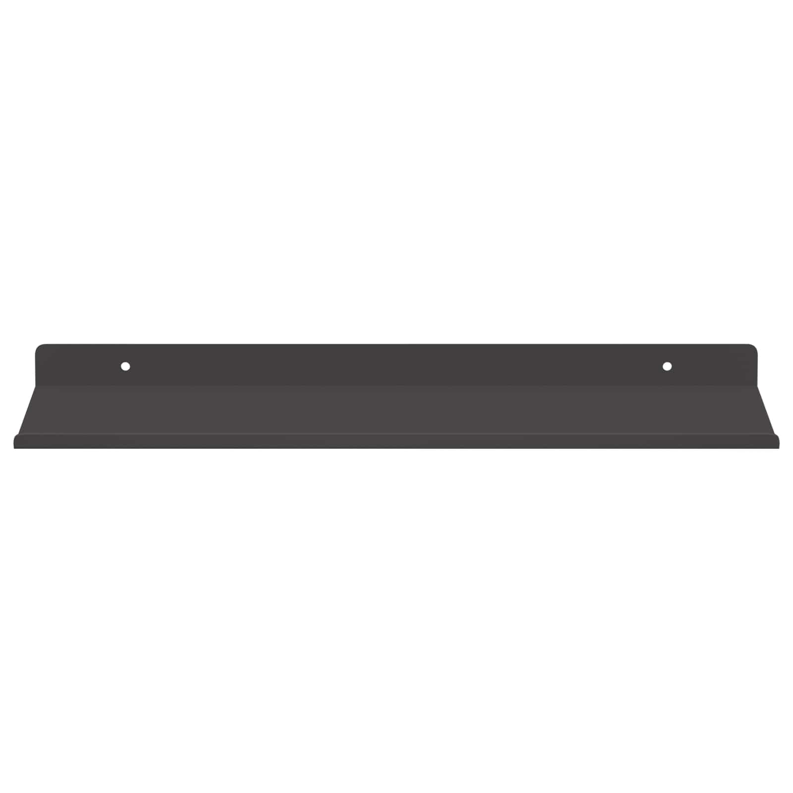 Schwebendes Regal 3 pcs Schwarz 40 x 9 x 2,5 cm Stahl