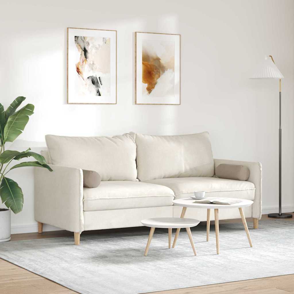 Bolsterkissen 2 Stück Taupe Ø 15 x 40 cm Mikrofaserstoff