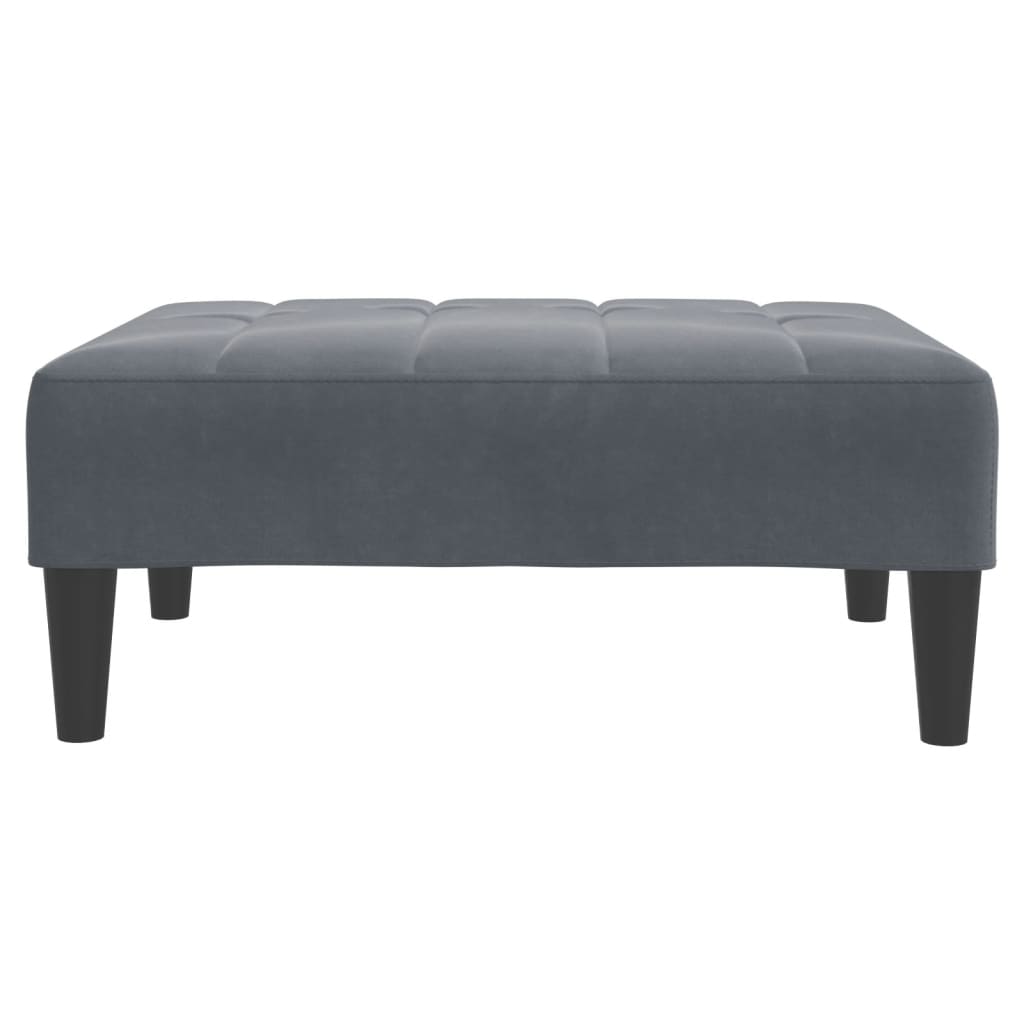 Fußhocker Blau 77x55x31 cm Samt