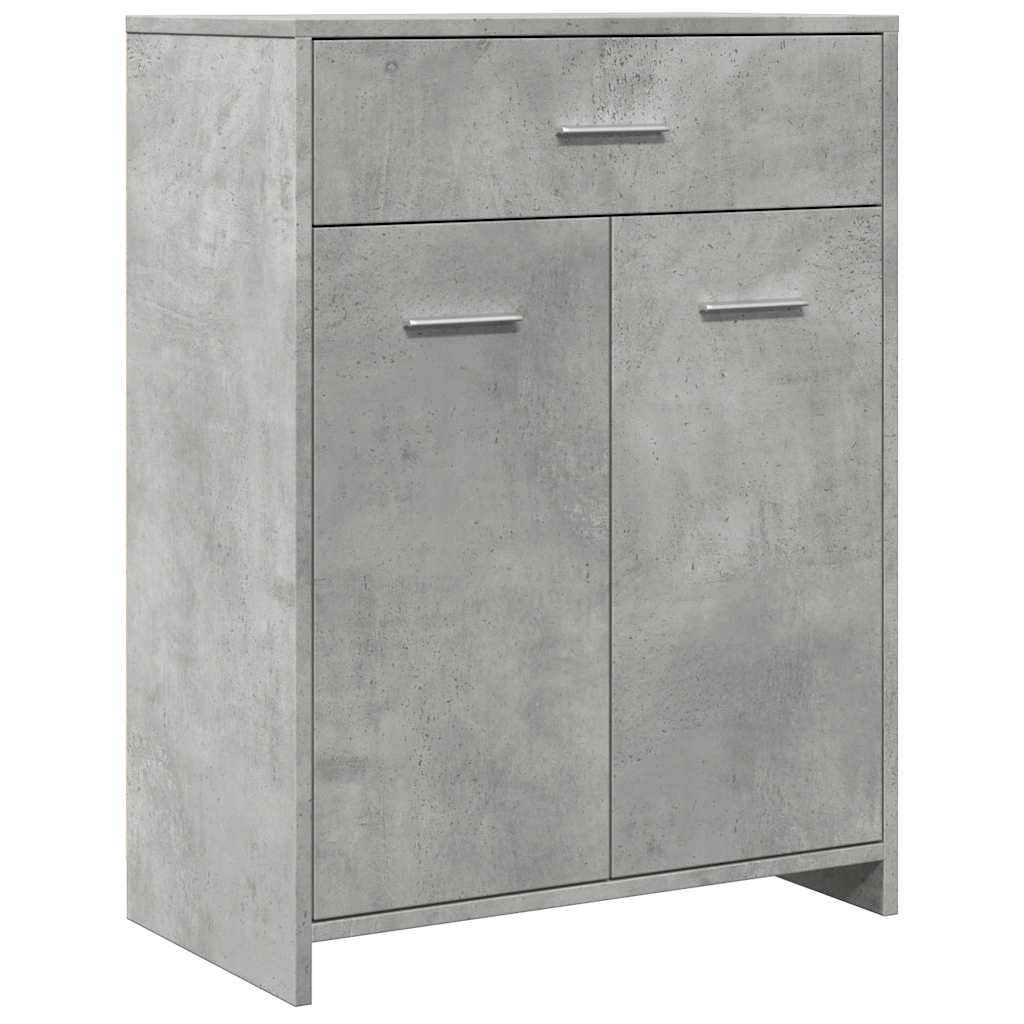 Badezimmerschrank Weiß 60x33x80 cm Holzwerkstoff