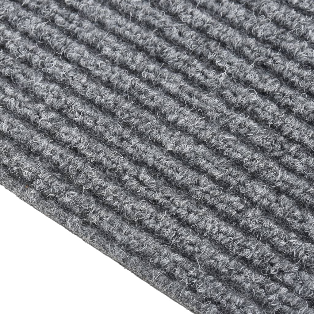 Teppichläufer Grau 80 x 150 cm Stoff