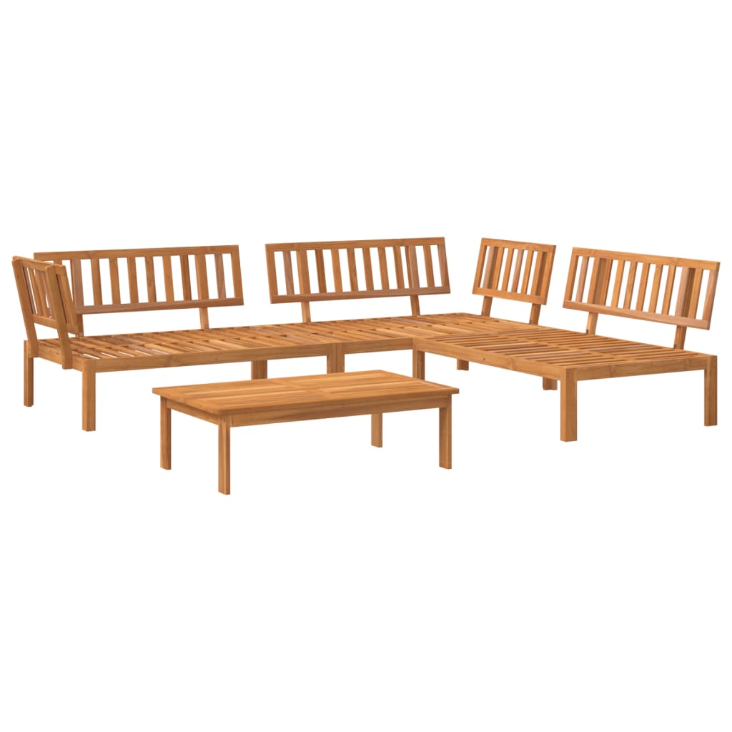 3-tlg. Garten-Sofagarnitur aus Paletten Massivholz Akazie