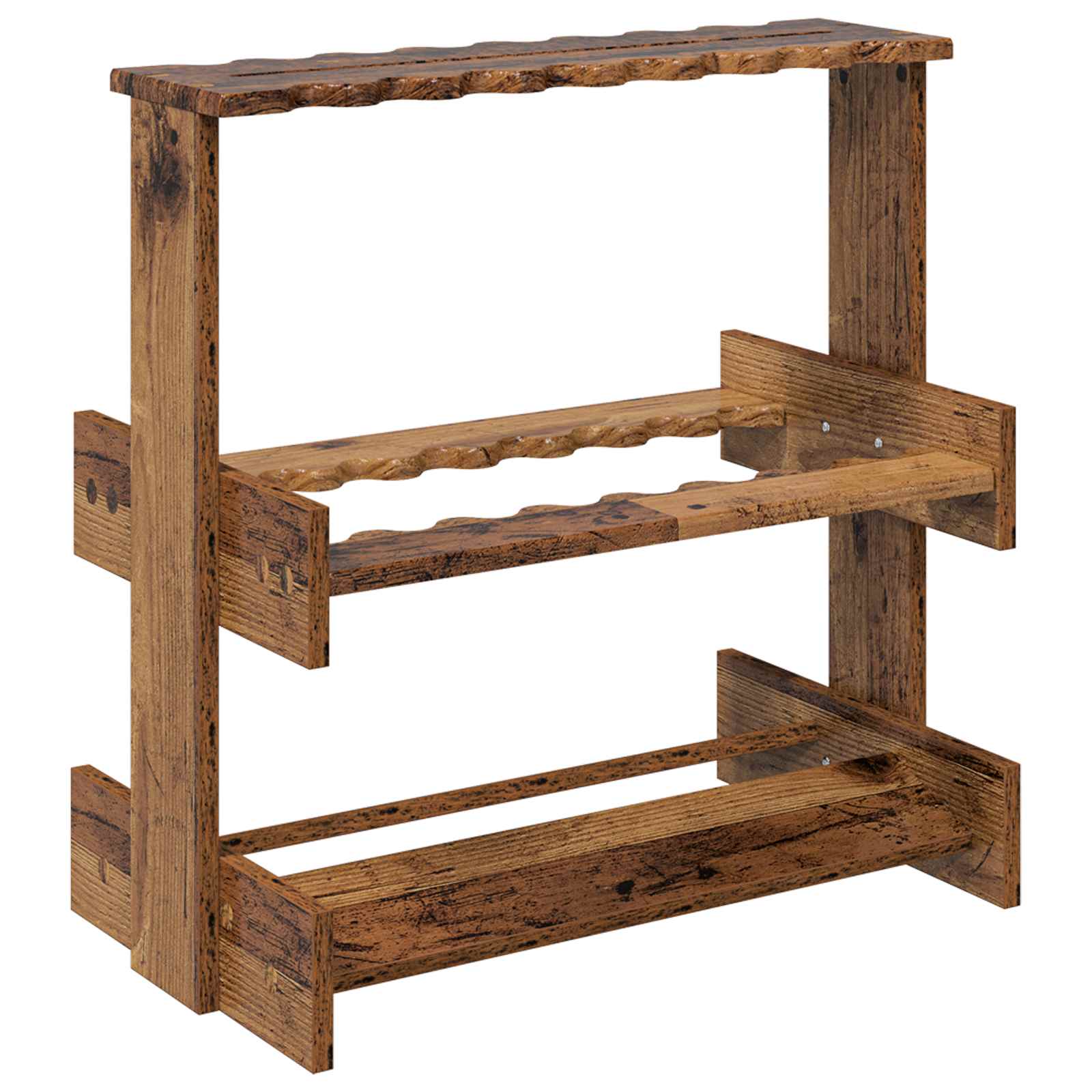 Billardqueue-Ständer Holzwerkstoff 60 x 35 x 60 cm Weiß