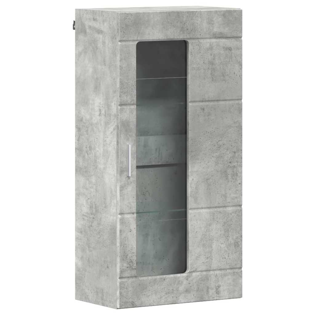 Highboard mit Regal FLORIN Weiß 60 x 35 x 182 cm Holzwerkstoff