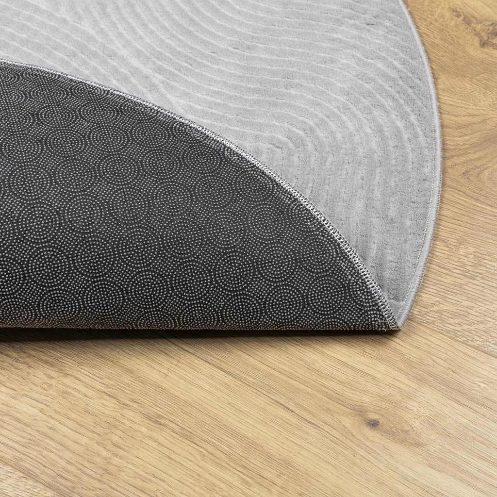 Teppich IZA Kurzflor Skandi-Stil Anthrazit 80x150 cm