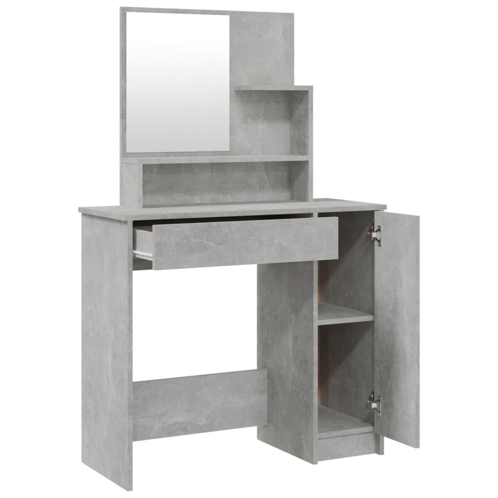 Schminktisch-Set Weiß 86,5x35x136 cm