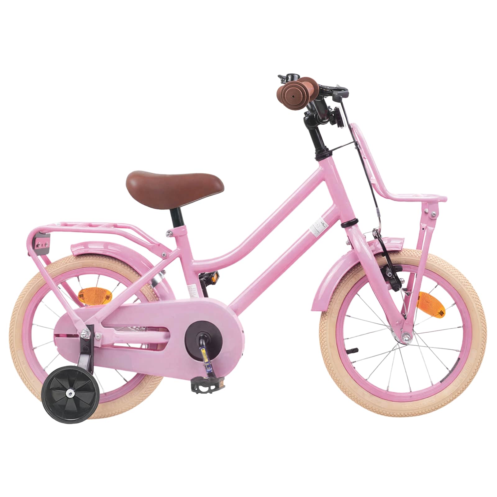 Kinderfahrrad 12 Zoll für 2-4 Jahre alt Hellrosa